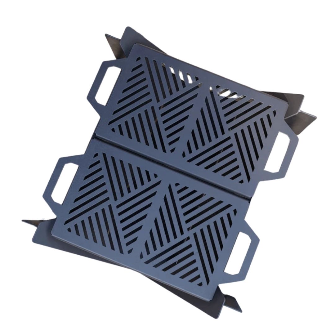 Чаша для вогнища Carino квадратна 800 мм розбірна 800х800х345 мм, метал 3 мм без покриття