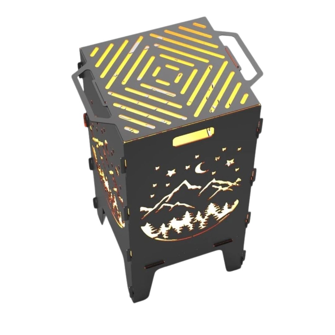 Мангал-барбекю Carino Гори розбірний 470х380х753 мм, метал 3 мм без покриття