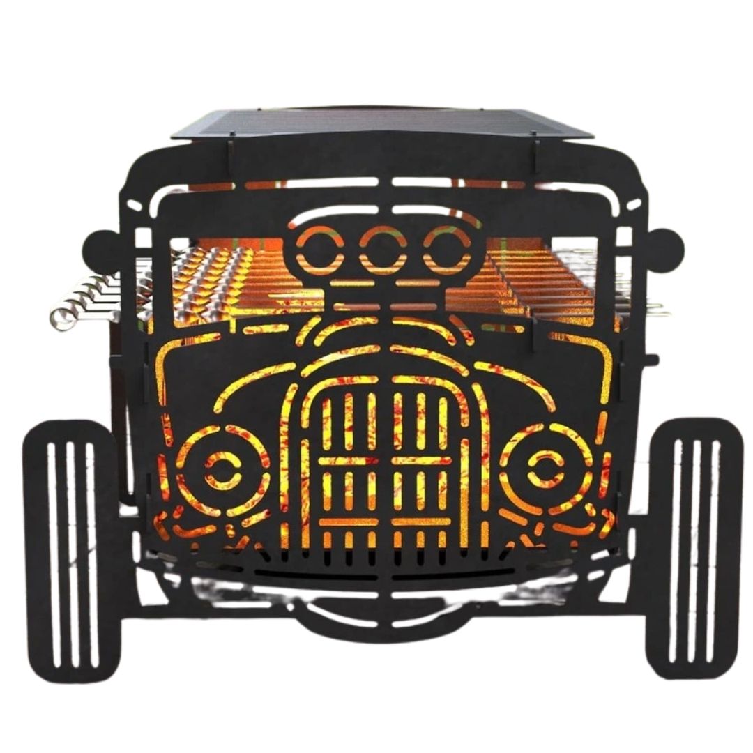 Мангал-гриль Carino Hot Rod разборной 566х560х434 мм, металл 3 мм без покрытия