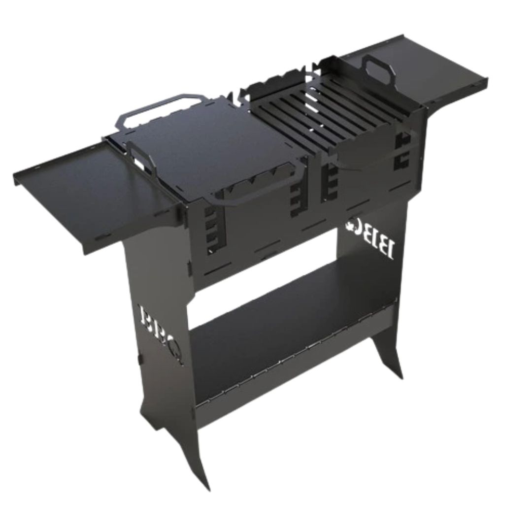 Мангал-гриль Carino Титан V2 разборной 1006х422х870 мм, металл 3 мм без покрытия