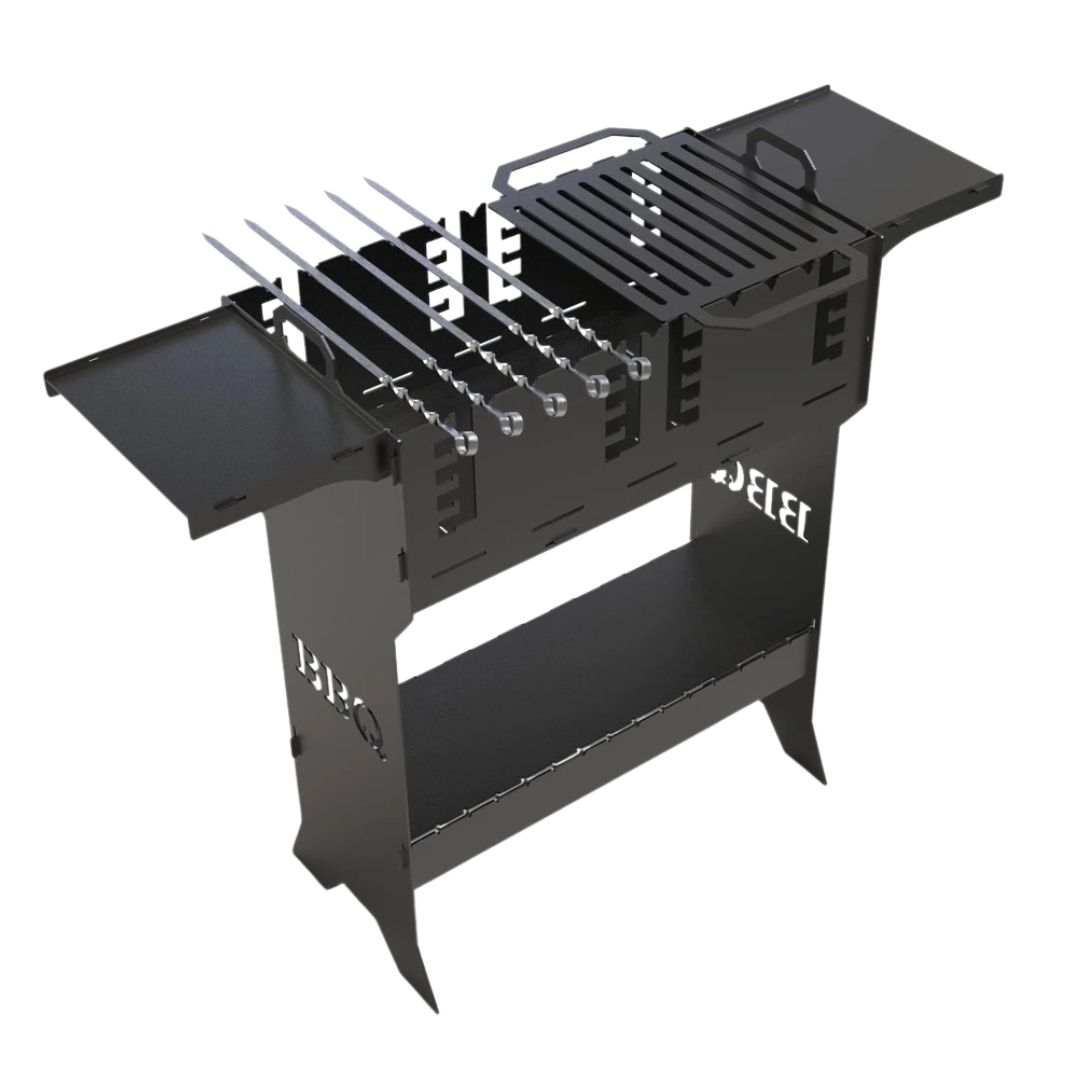 Мангал-гриль Carino Титан V2 разборной 1006х422х870 мм, металл 3 мм без покрытия