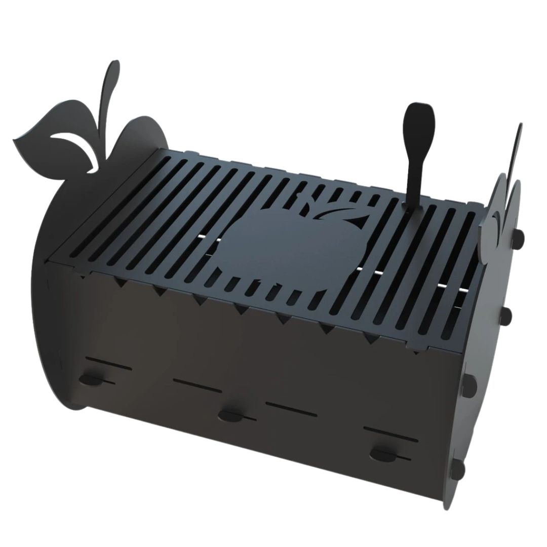 Мангал-гриль Carino Яблука розбірний 537х383х437 мм, метал 3 мм без покриття