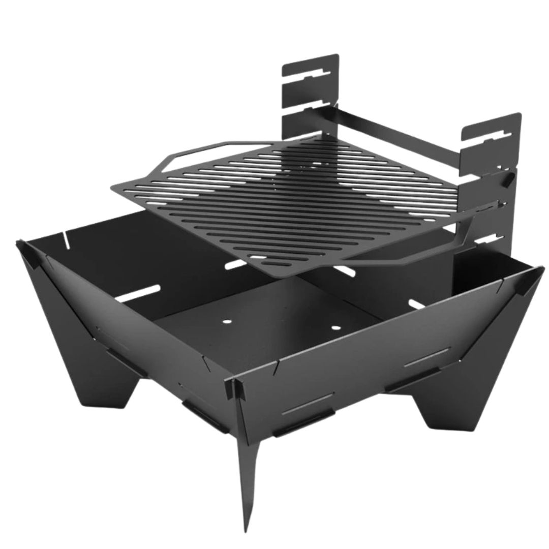 Мангал-гриль Carino квадратний V4 800 мм розбірний 813х813х800 мм, метал 3 мм без покриття