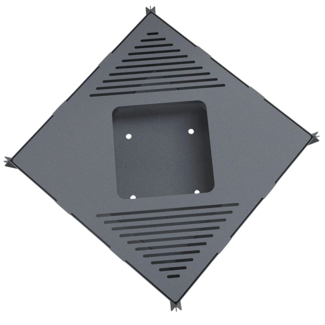 Мангал-гриль Carino квадратний 800 мм розбірний 812х812х400 мм, метал 3 мм без покриття