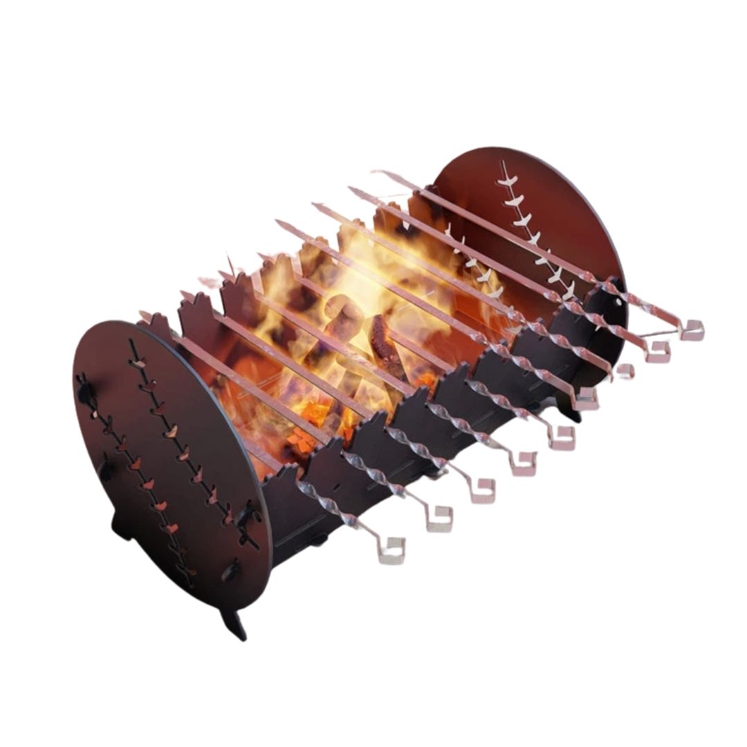 Мангал-гриль Carino Бейсбол розбірний 530х300х300 мм, метал 3 мм без покриття