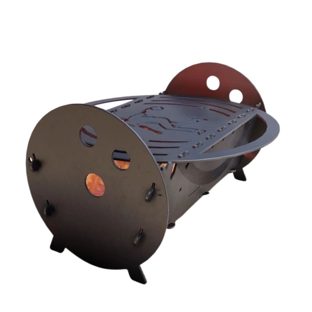 Мангал-гриль Carino Боулінг розбірний 530х300х300 мм, метал 3 мм без покриття