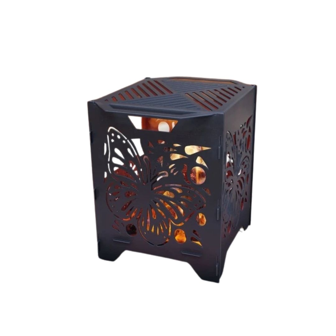 Кошик з грилем мангал-барбекю Carino Метелик V3 513х393х500 мм, метал 3 мм без покриття