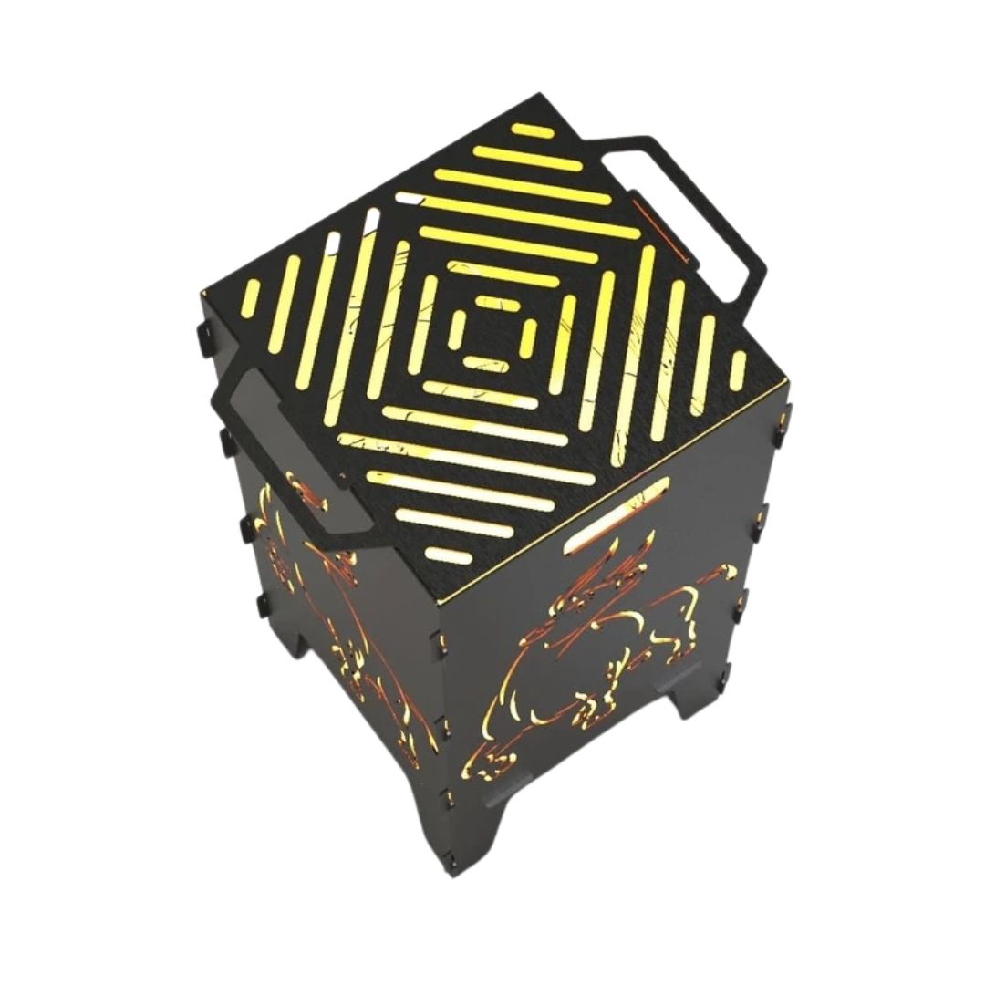 Мангал-барбекю Carino Бык разборной 470х380х753 мм, металл 3 мм без покрытия