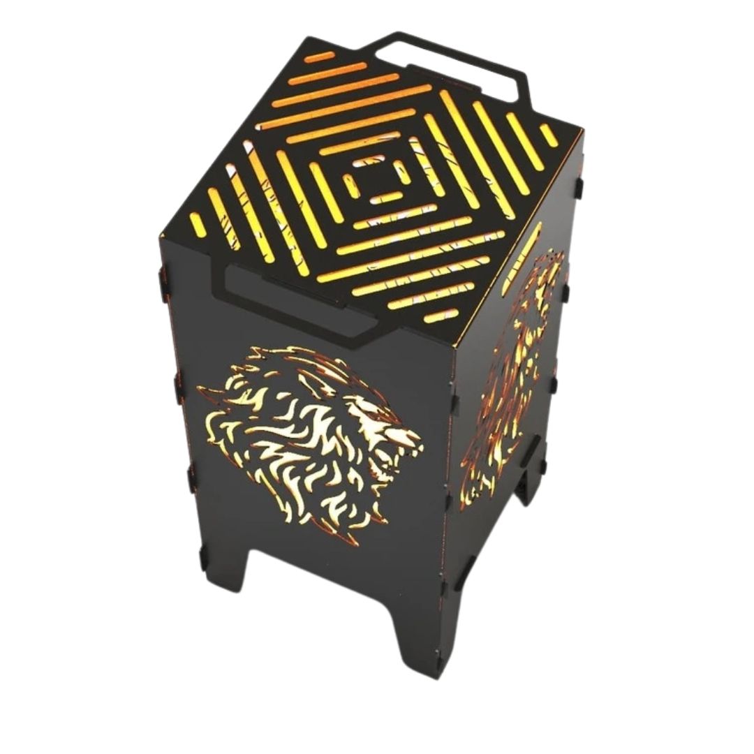 Мангал-барбекю Carino Лев розбірний 470х380х753 мм, метал 3 мм без покриття