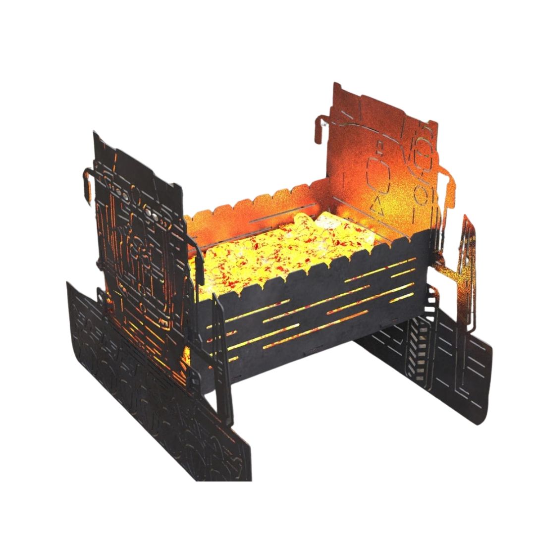 Мангал-гриль Carino Комбайн розбірний 732х566х594 мм, метал 3 мм без покриття