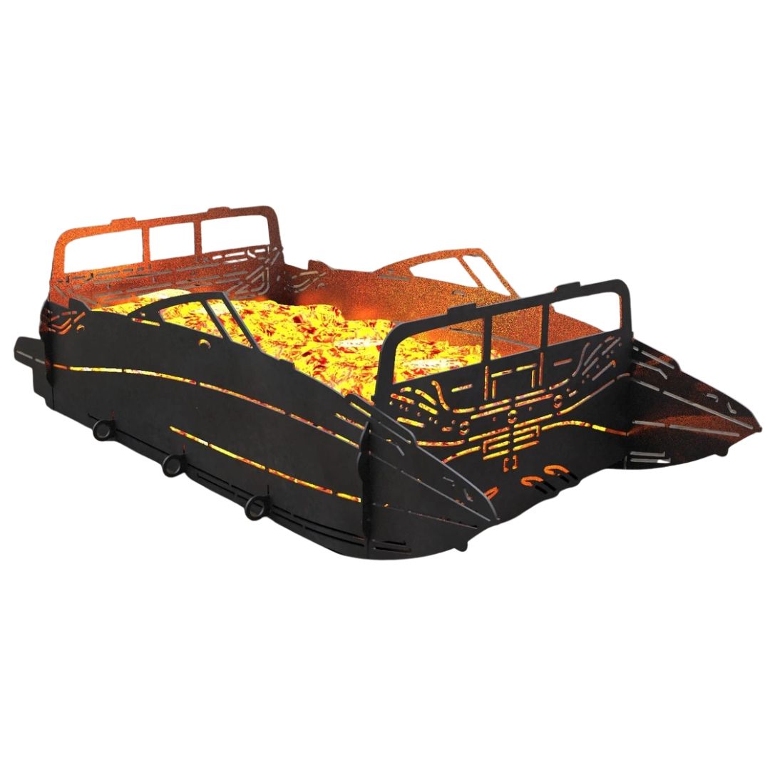 Мангал-гриль Carino Моторний човен розбірний 999х420х266 мм, метал 3 мм без покриття