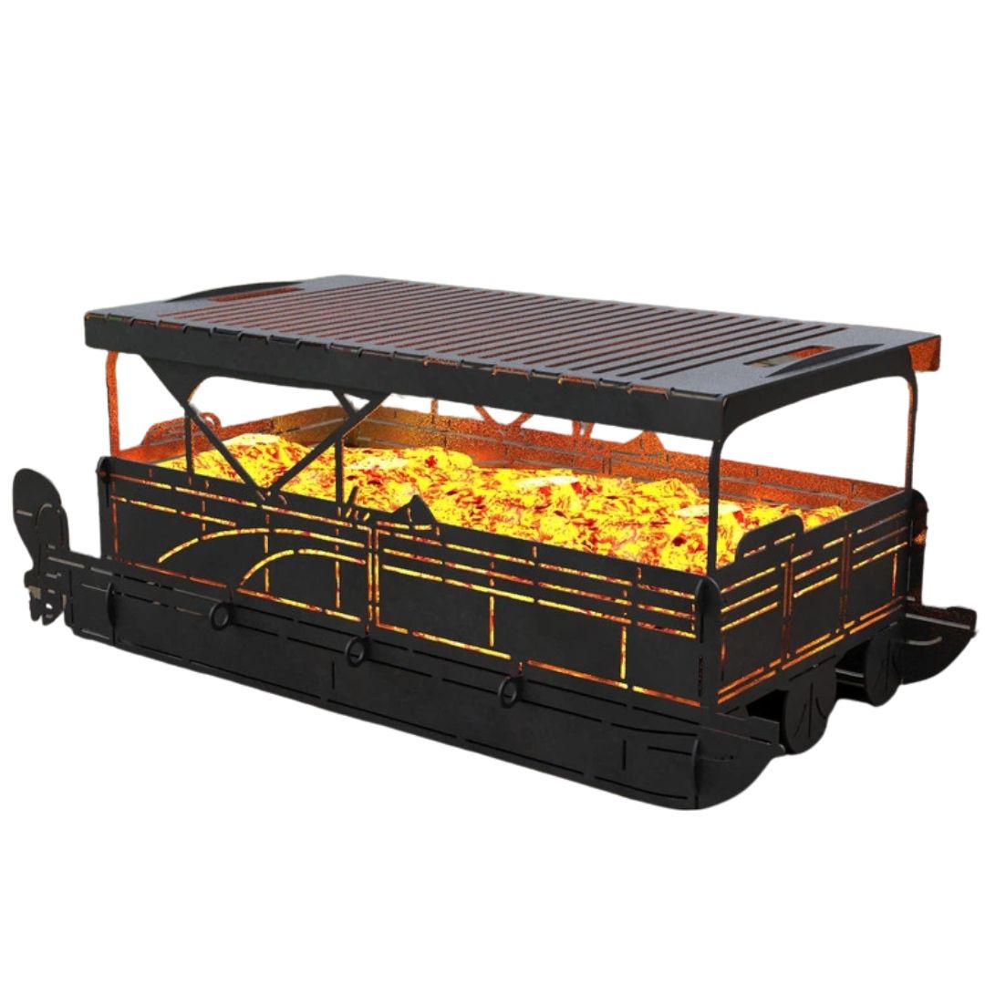 Мангал-гриль Carino Понтонний катер розбірний 999х428х384 мм, метал 3 мм без покриття