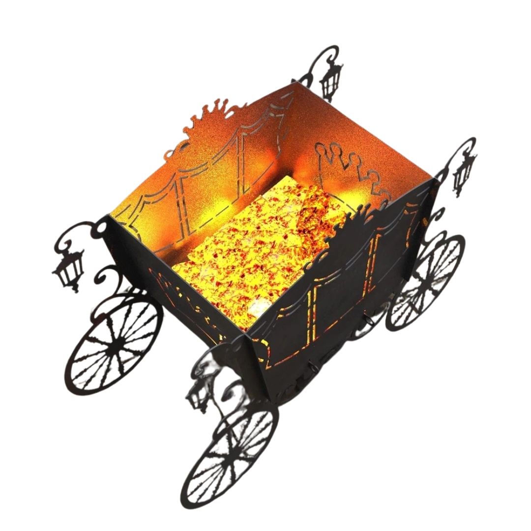 Мангал-гриль Carino Карета V2 разборной 964х440х722 мм, металл 3 мм без покрытия