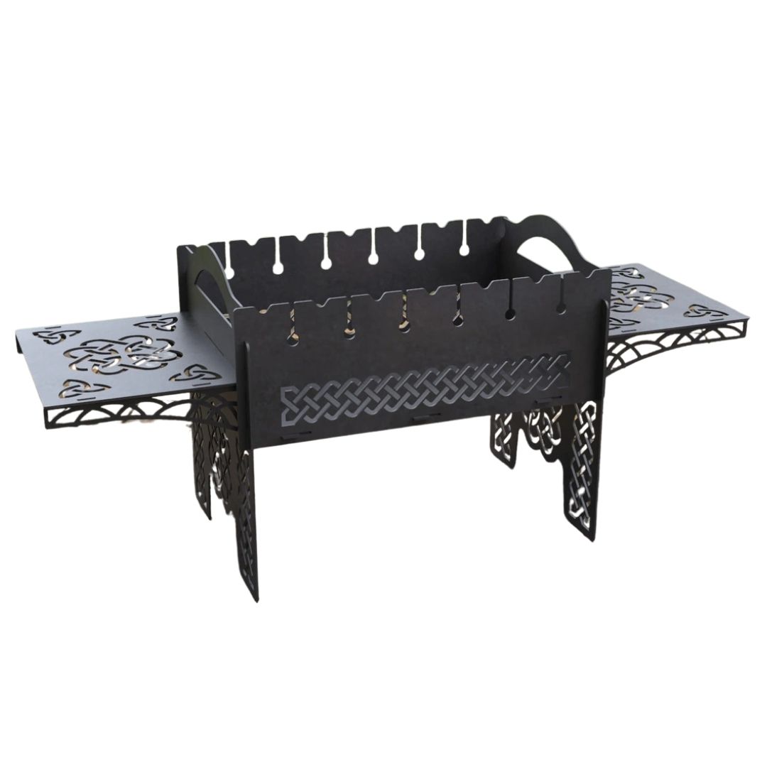 Мангал-гриль Carino Nordic разборной 930х337х410 мм, металл 3 мм без покрытия