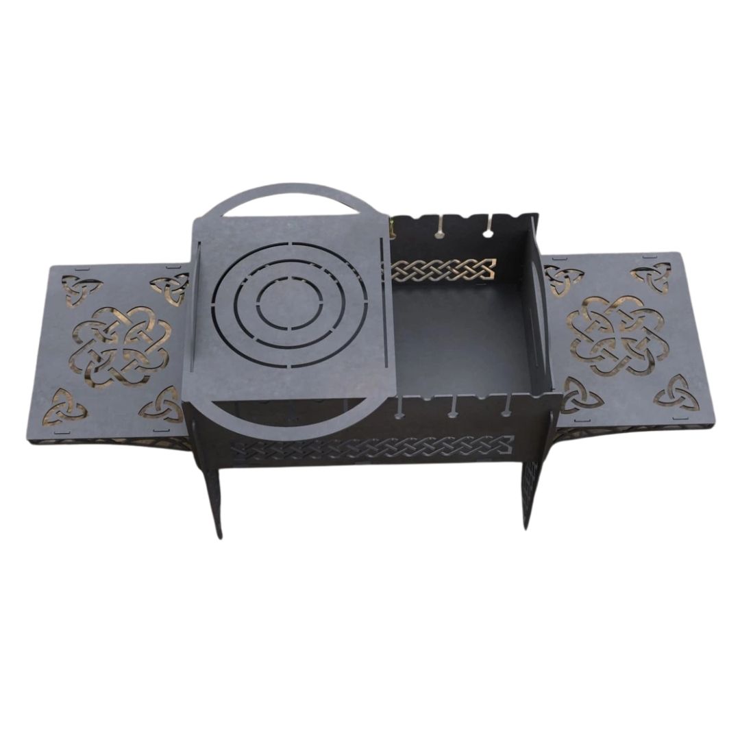 Мангал-гриль Carino Nordic разборной 930х337х410 мм, металл 3 мм без покрытия