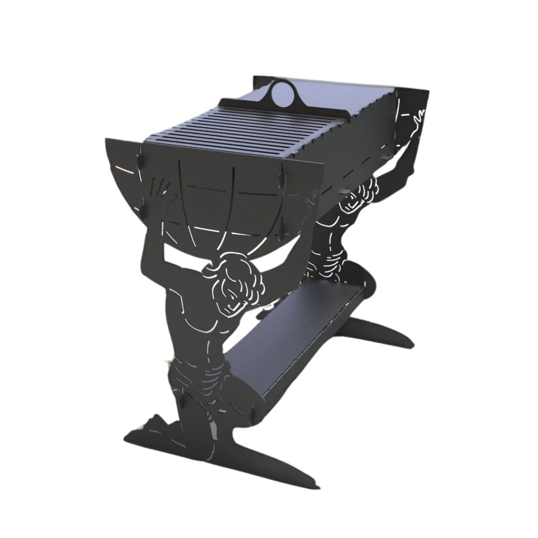 Мангал-гриль Carino Atlant разборной 737х469х697 мм, металл 3 мм без покрытия