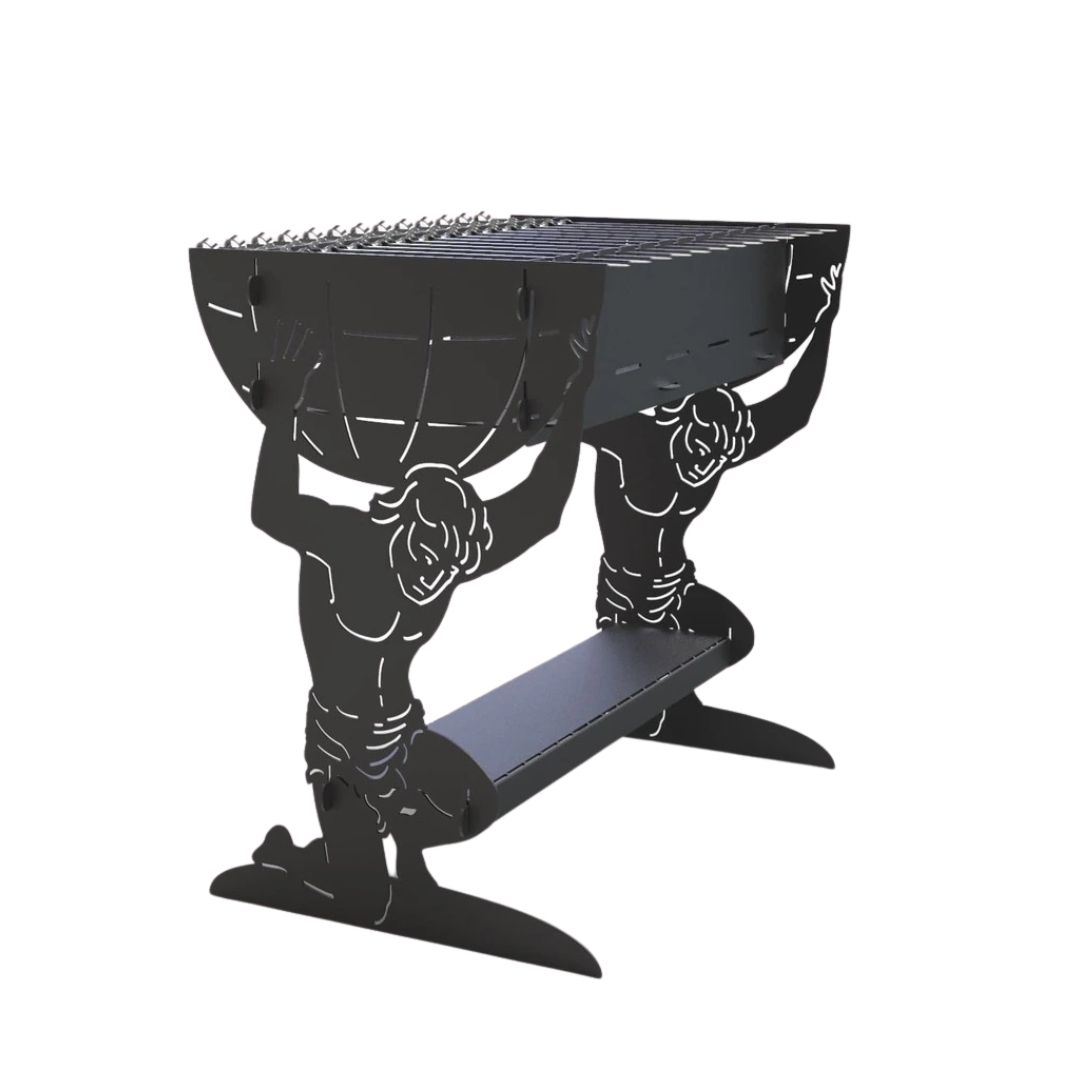 Мангал-гриль Carino Atlant разборной 737х469х697 мм, металл 3 мм без покрытия