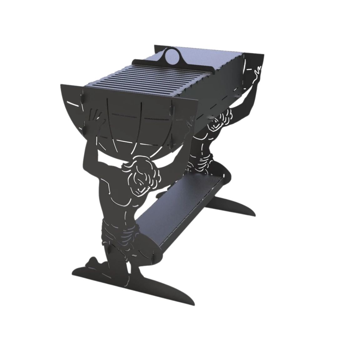 Мангал-гриль Carino Atlant разборной 737х469х697 мм, металл 3 мм без покрытия