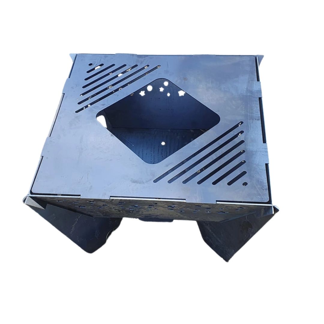 Мангал-гриль Carino Зірочки 600 мм розбірний 614х614х400 мм, метал 3 мм без покриття