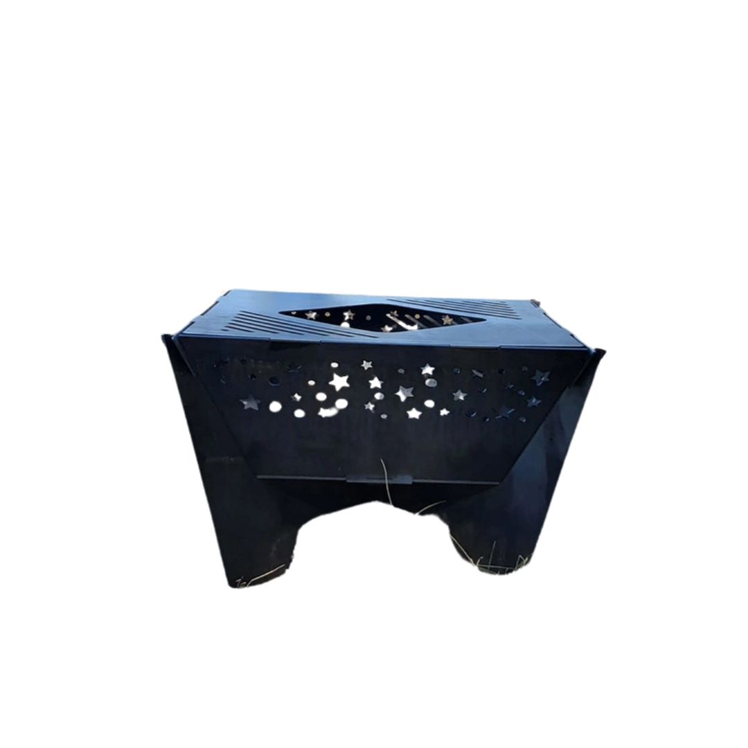 Мангал-гриль Carino Зірочки 600 мм розбірний 614х614х400 мм, метал 3 мм без покриття