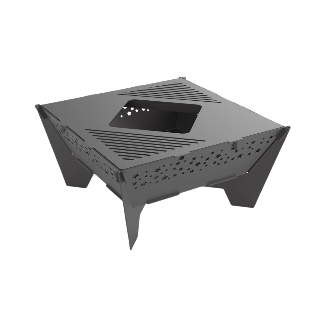 Мангал-гриль Carino Зірочки 800 мм розбірний 812х812х400 мм, метал 3 мм без покриття