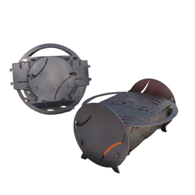 Мангал-гриль Carino Теніс розбірний 530х300х300 мм, метал 3 мм без покриття