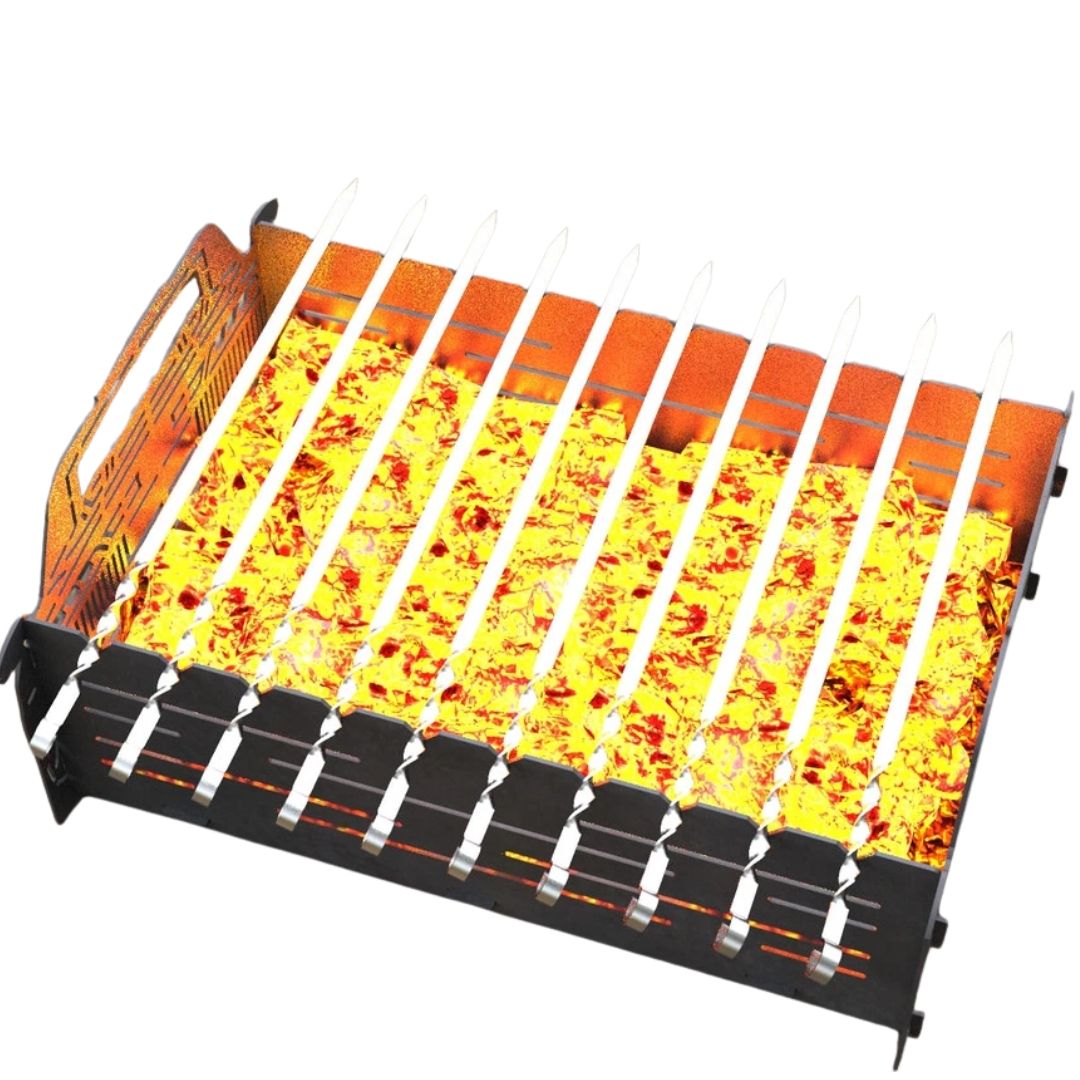 Мангал-гриль Carino Автомобіль №1 розбірний 550х392х275 мм, метал 3 мм без покриття