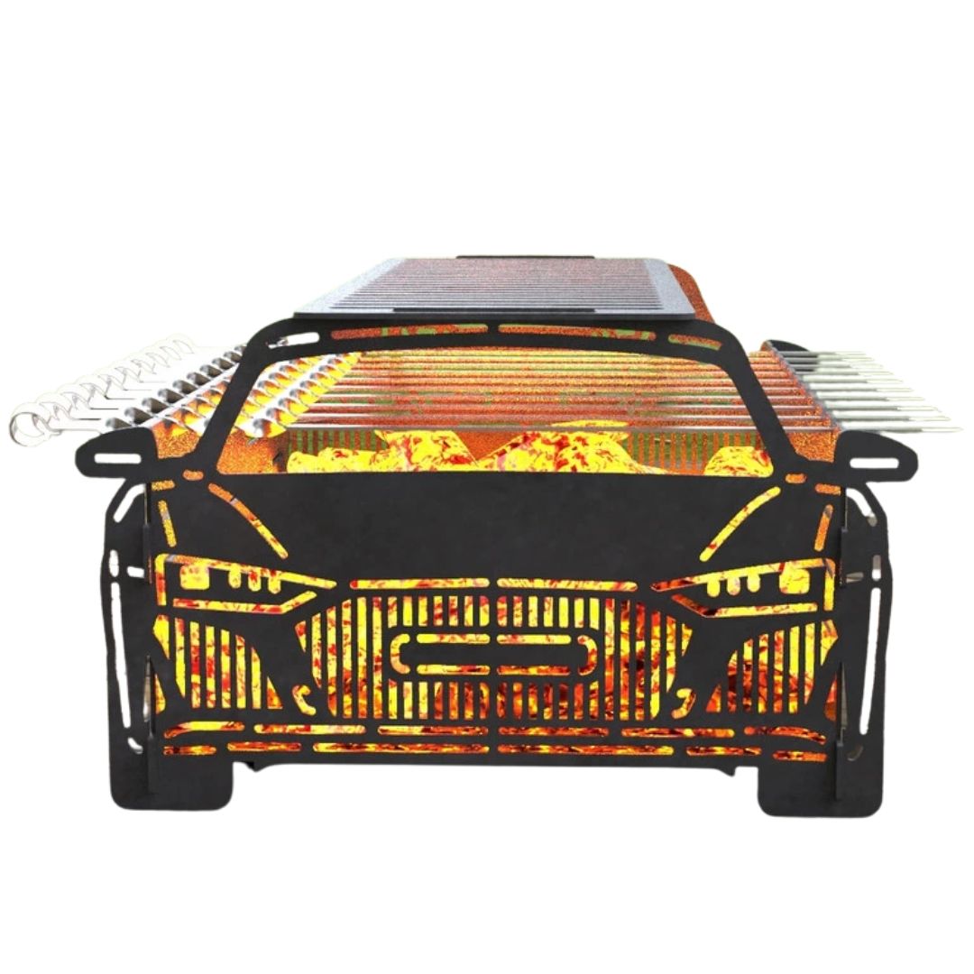 Мангал-гриль Carino Автомобіль №1 розбірний 550х392х275 мм, метал 3 мм без покриття