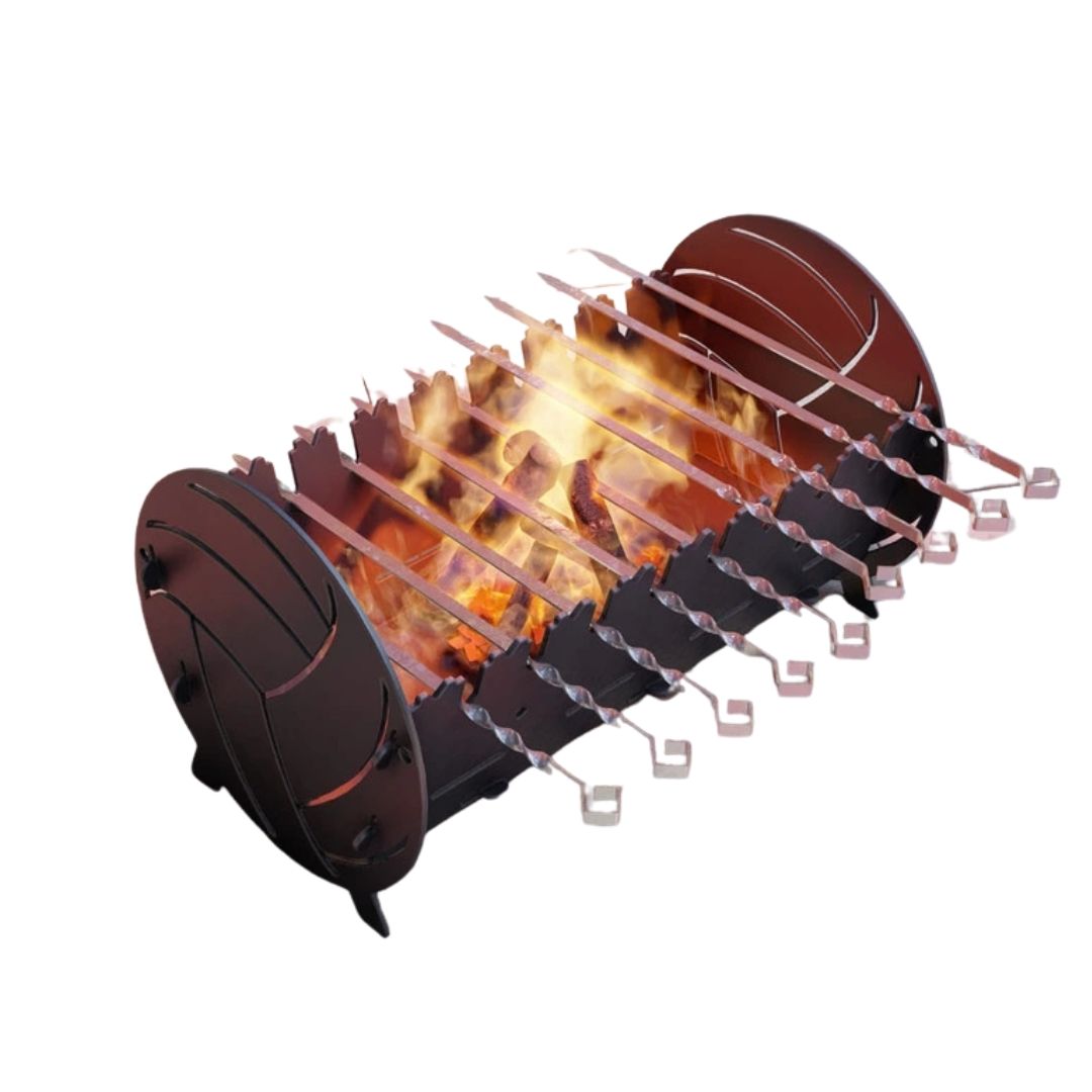 Мангал-гриль Carino Волейбол розбірний 530х300х300 мм, метал 3 мм без покриття