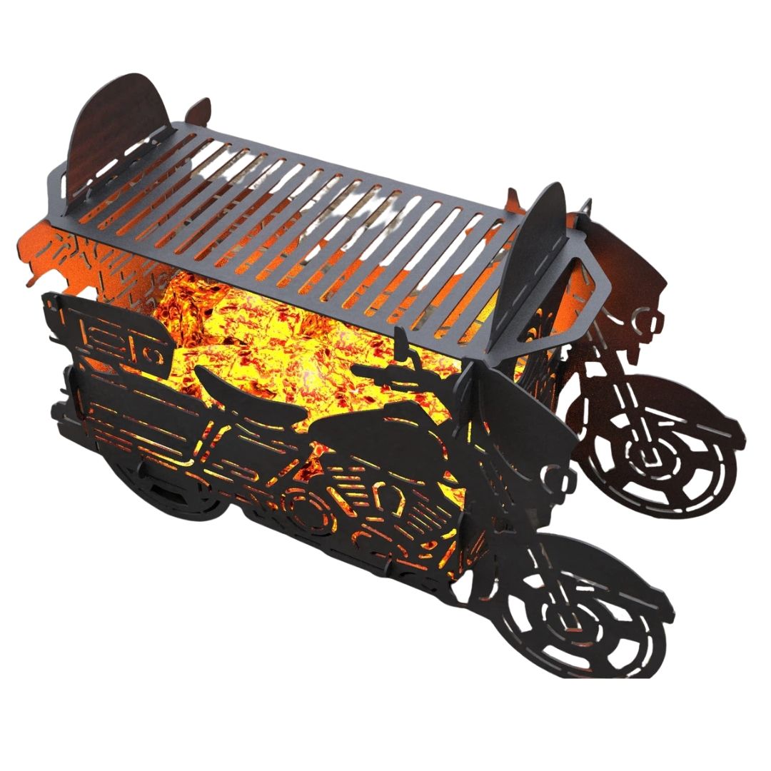 Мангал-гриль Carino Мотоцикл №3 розбірний 784х277х500 мм, метал 3 мм без покриття