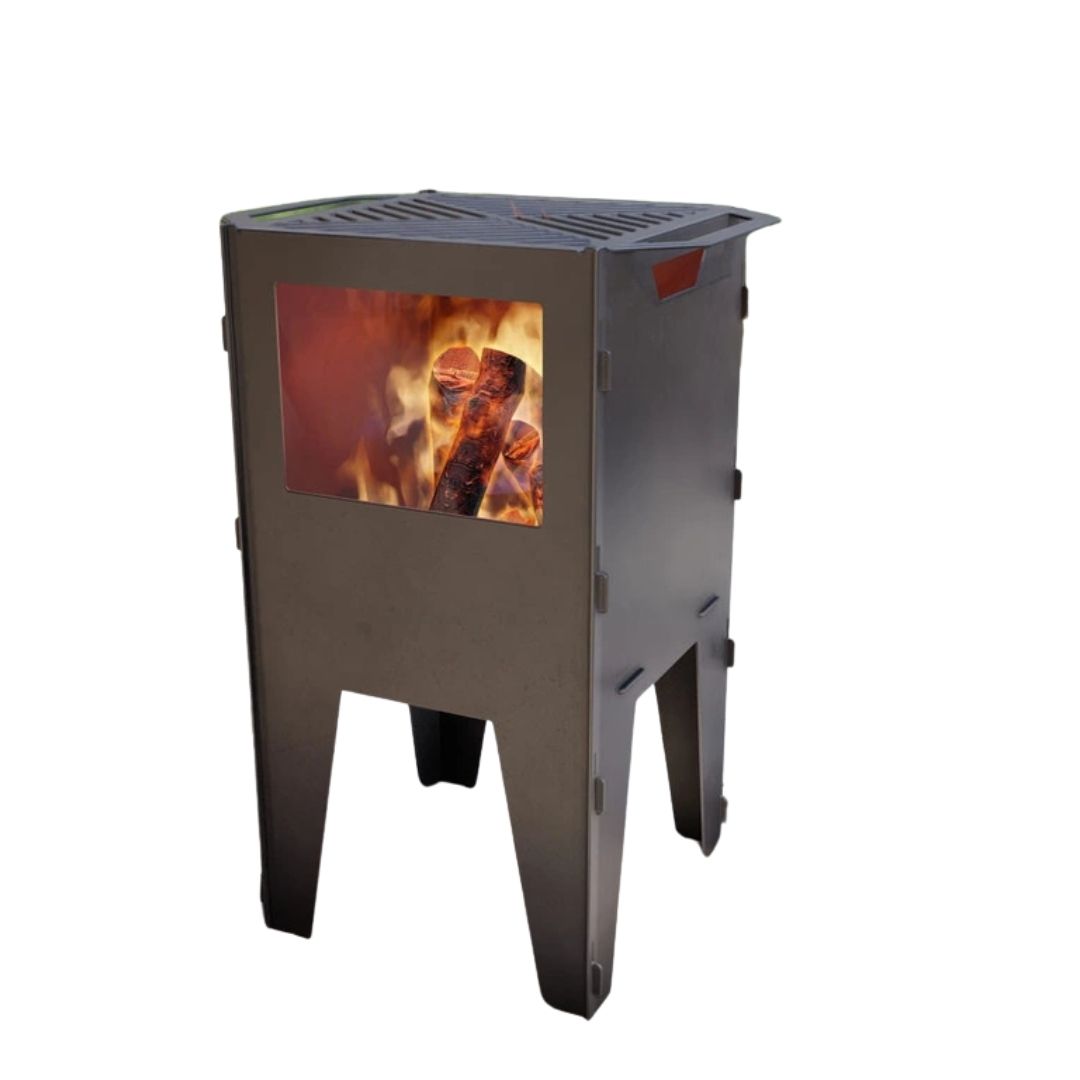 Кошик з грилем мангал-барбекю Carino V2 513х393х750 мм, метал 3 мм без покриття