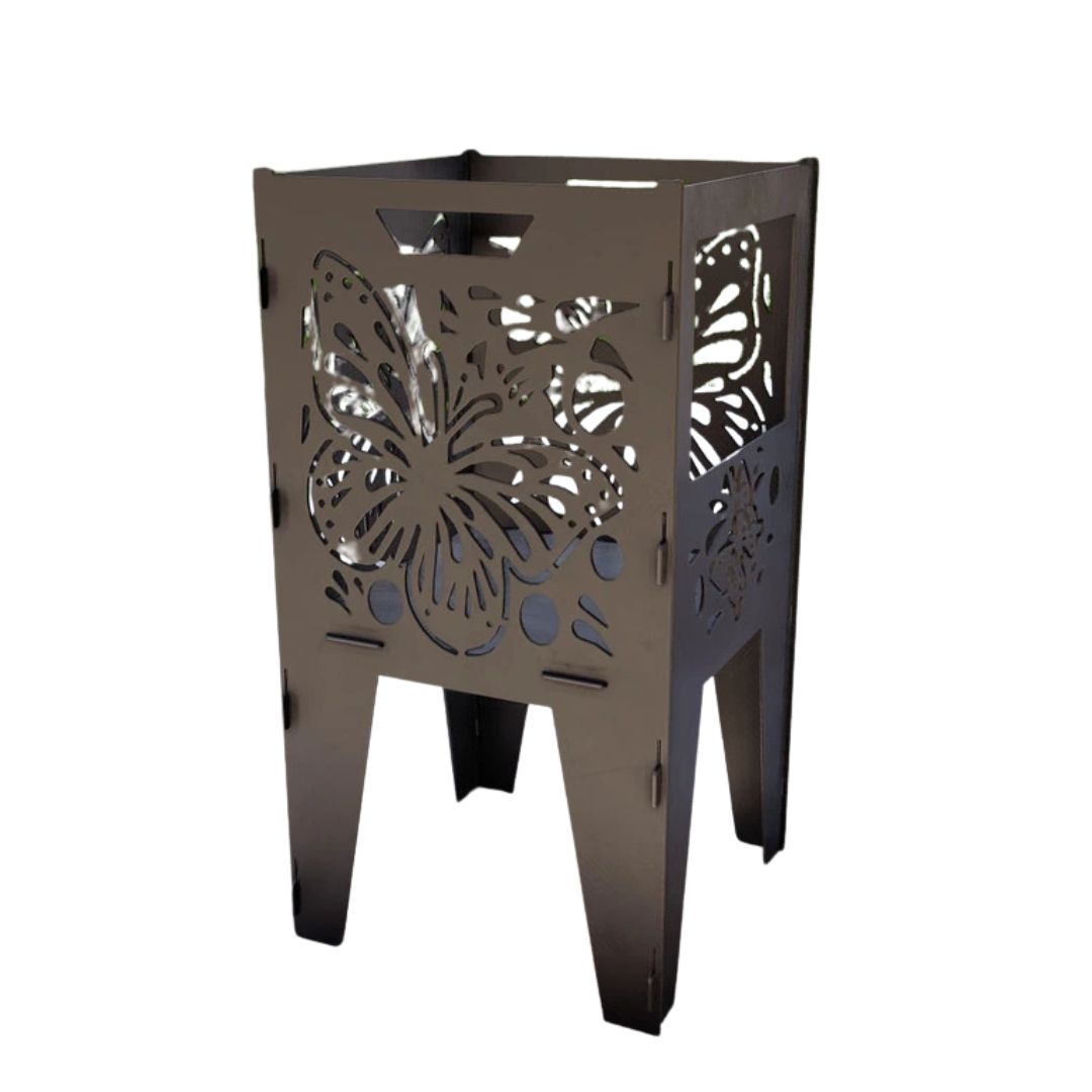 Кошик з грилем мангал-барбекю Метелик V2 513х393х750 мм, метал 3 мм без покриття