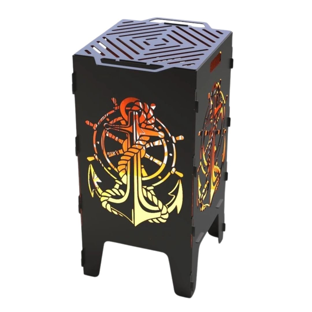 Мангал-барбекю Carino Якір розбірний 470х380х753 мм, метал 3 мм без покриття