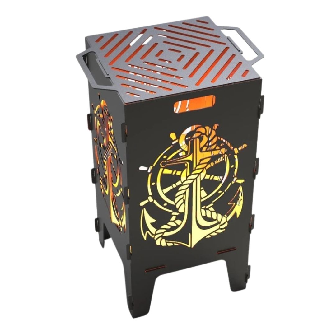 Мангал-барбекю Carino Якір розбірний 470х380х753 мм, метал 3 мм без покриття