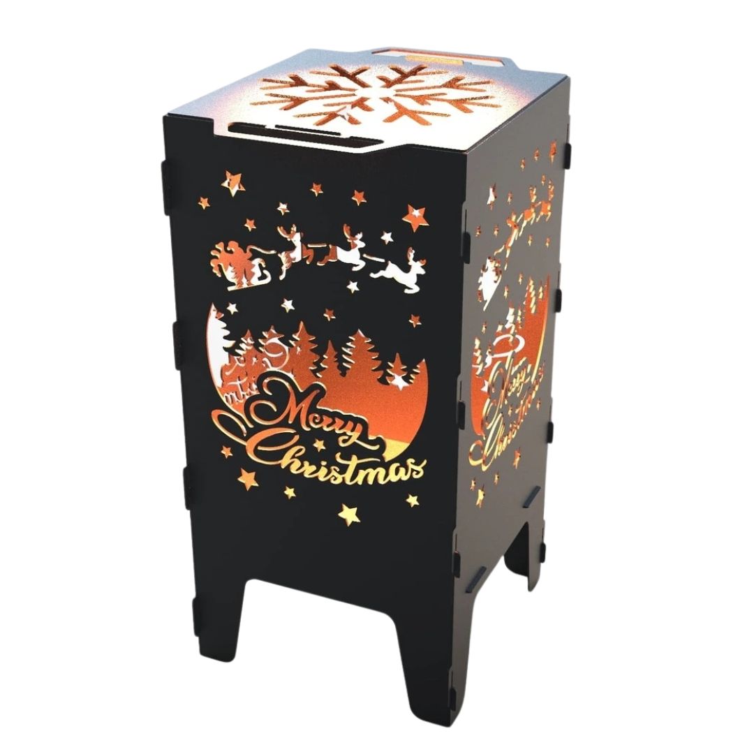 Мангал-барбекю Carino З Різдвом розбірний 470х380х753 мм, метал 3 мм без покриття