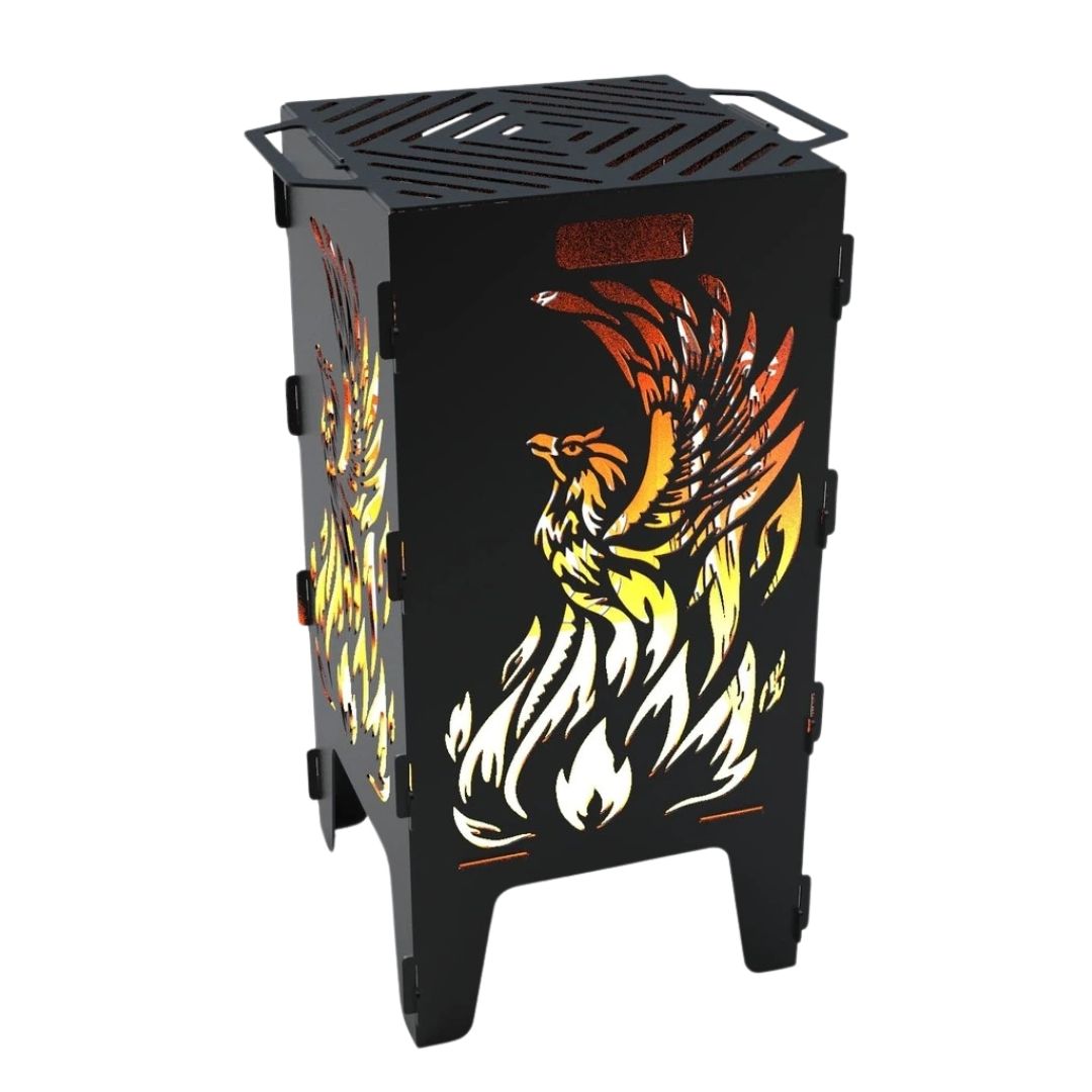 Мангал-барбекю Carino Фенікс розбірний 470х380х753 мм, метал 3 мм без покриття